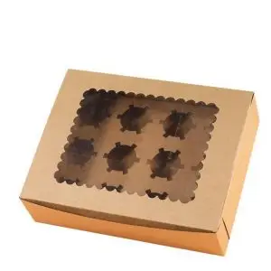 Custom Printed Cupcake Boxes With PET window