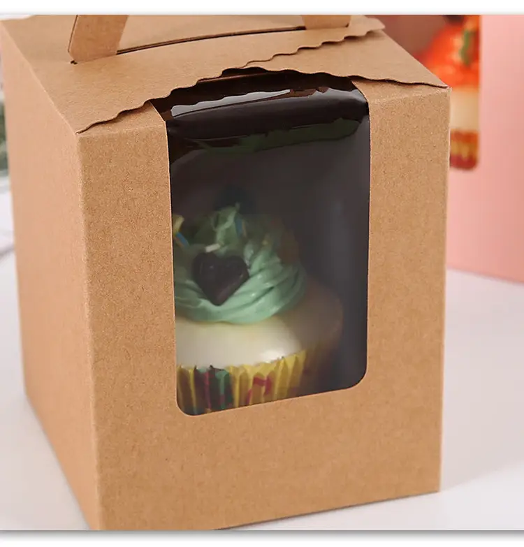 Custom cake boxes with window and handles - Hrenary Packaging