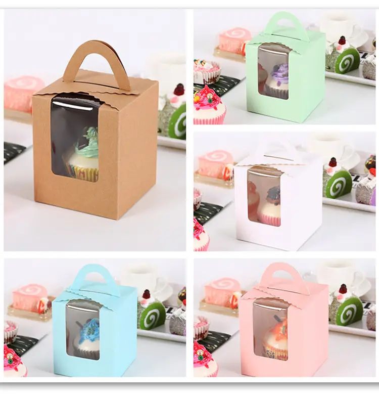 Custom cake boxes with window and handles - Hrenary Packaging