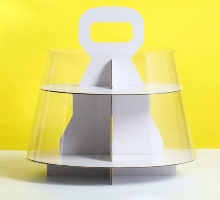 Custom cake boxes with window and handles - Hrenary Packaging
