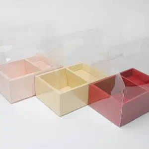 wholesaler transparent flower cake box