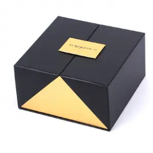 Luxury Double Door Gift Box with Gold Foil
