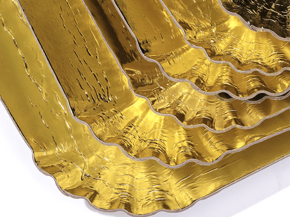 Custom Logo Disposable Gold Paper BBQ & Grill Trays - Waterproof & Oil-Proof Food Grade | Hrenary Packaging - Image 3