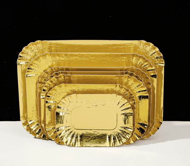 Custom Logo Disposable Gold Paper BBQ & Grill Trays - Waterproof & Oil-Proof Food Grade | Hrenary Packaging - Image 4